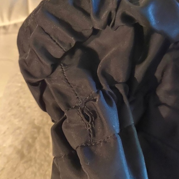 Authentic black Prada bag with draw string. One draw string came off. Clean - Picture 3 of 13